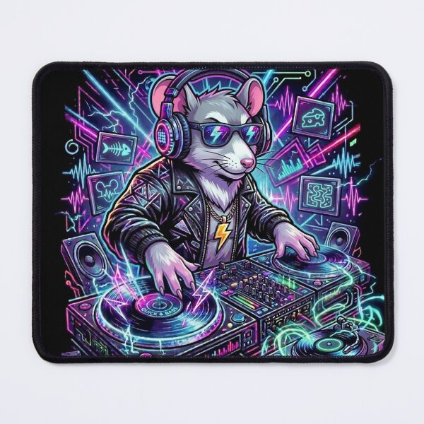 Item preview, Techno mouse designed and sold by RaveWaveDesign.