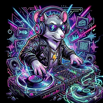 Artwork thumbnail, Techno mouse by RaveWaveDesign