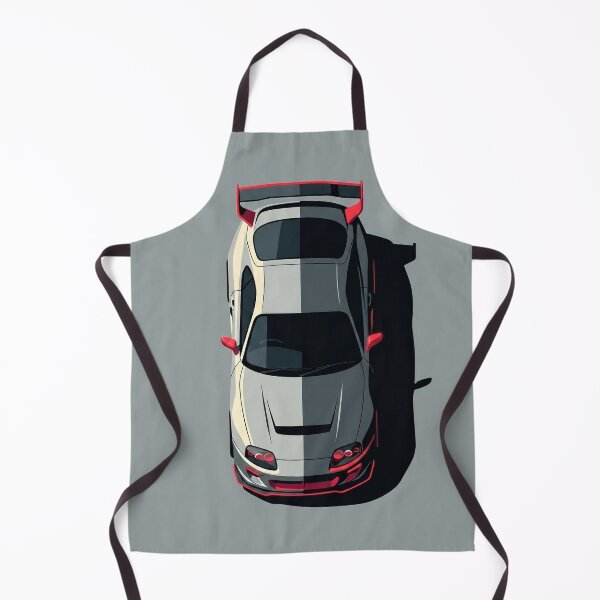 Item preview, Toyota Supra MK4 JDM Split White and Black Top View Vector Art designed and sold by Motorline44.