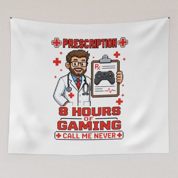 Item preview, Retro Gaming Prescription Pixel Art designed and sold by RetroPixel Apparel.