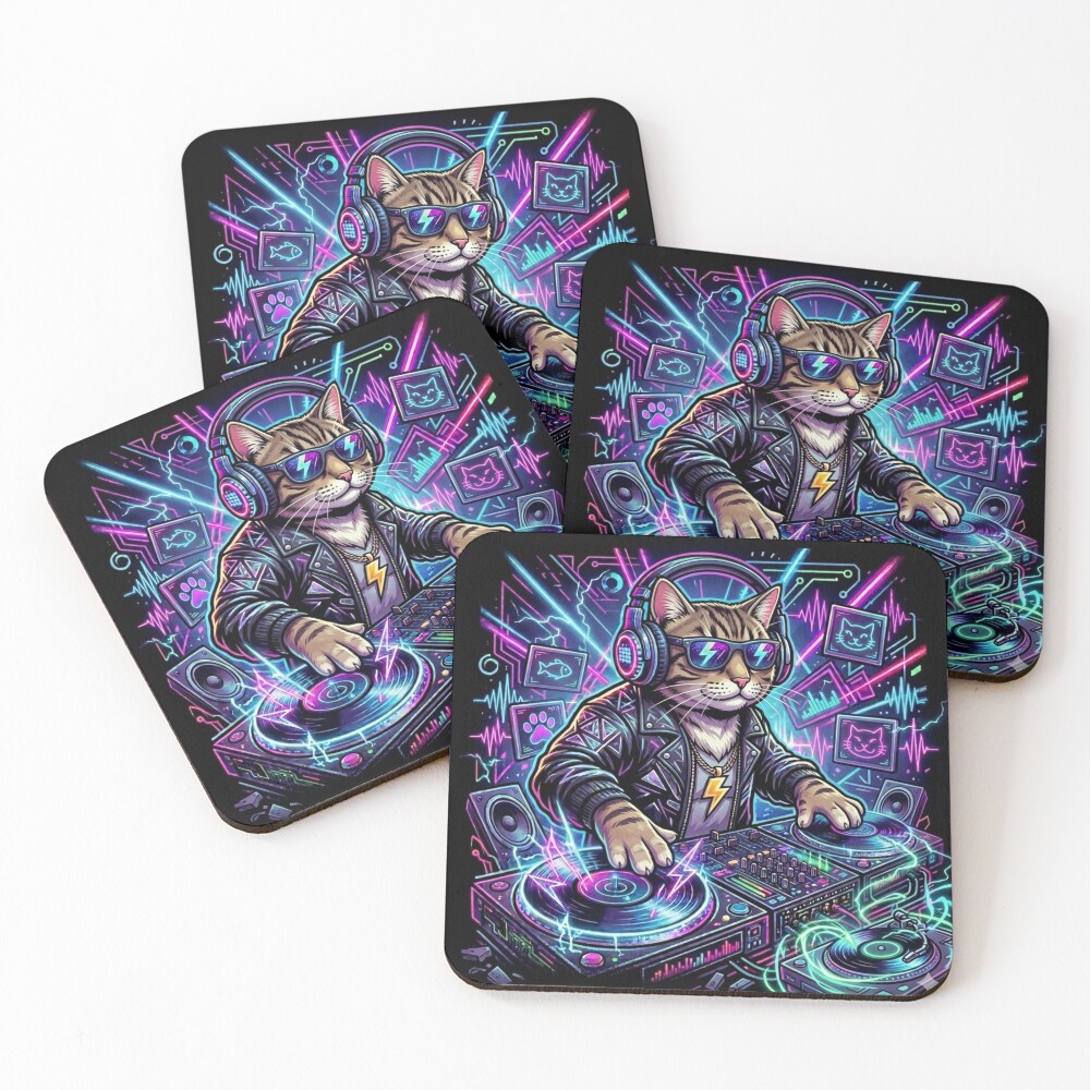 Item preview, Coasters (Set of 4) designed and sold by RaveWaveDesign.