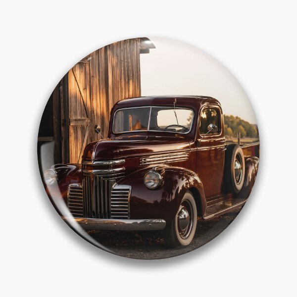 Item preview, Vintage Red Pickup Truck Rustic Barn Country Farmhouse Art designed and sold by LoveNurseries.