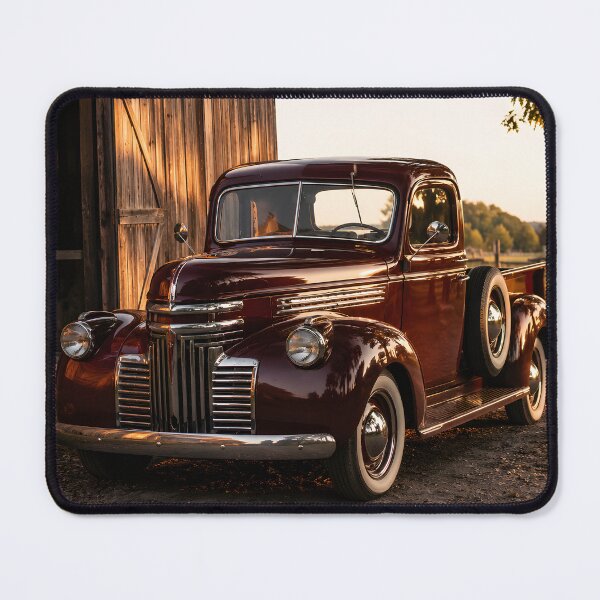Item preview, Vintage Red Pickup Truck Rustic Barn Country Farmhouse Art designed and sold by LoveNurseries.