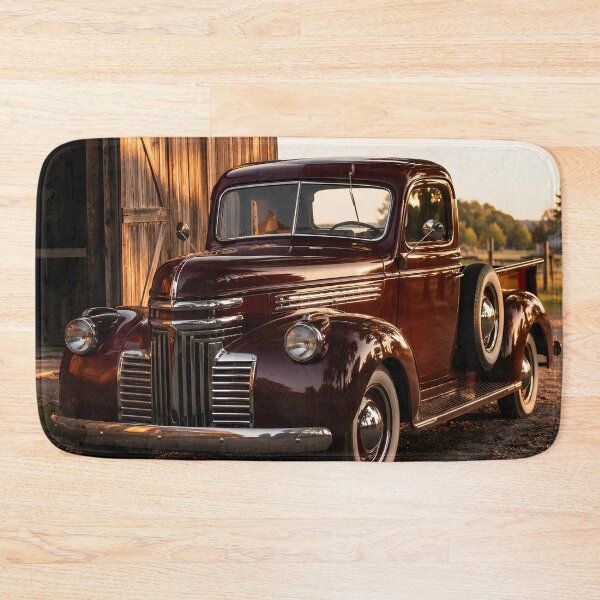 Item preview, Vintage Red Pickup Truck Rustic Barn Country Farmhouse Art designed and sold by LoveNurseries.