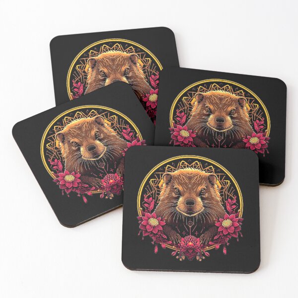 Item preview, Cyberpunk Otter – Pink Floral Aura designed and sold by Naturalite19.