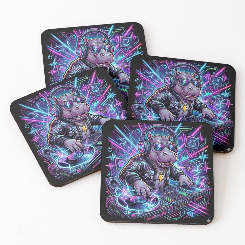 Item preview, Coasters (Set of 4) designed and sold by RaveWaveDesign.