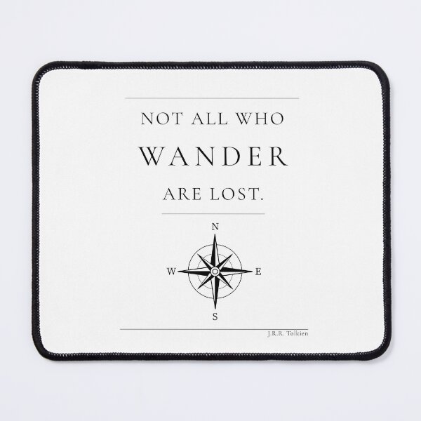 Item preview, Not All Who Wander Are Lost — Minimalist Tolkien Print designed and sold by CairnStudio.