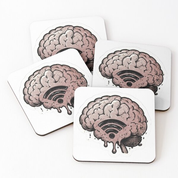 Item preview, Wireless Brain No Signal Sticke designed and sold by uglyAFstickers.