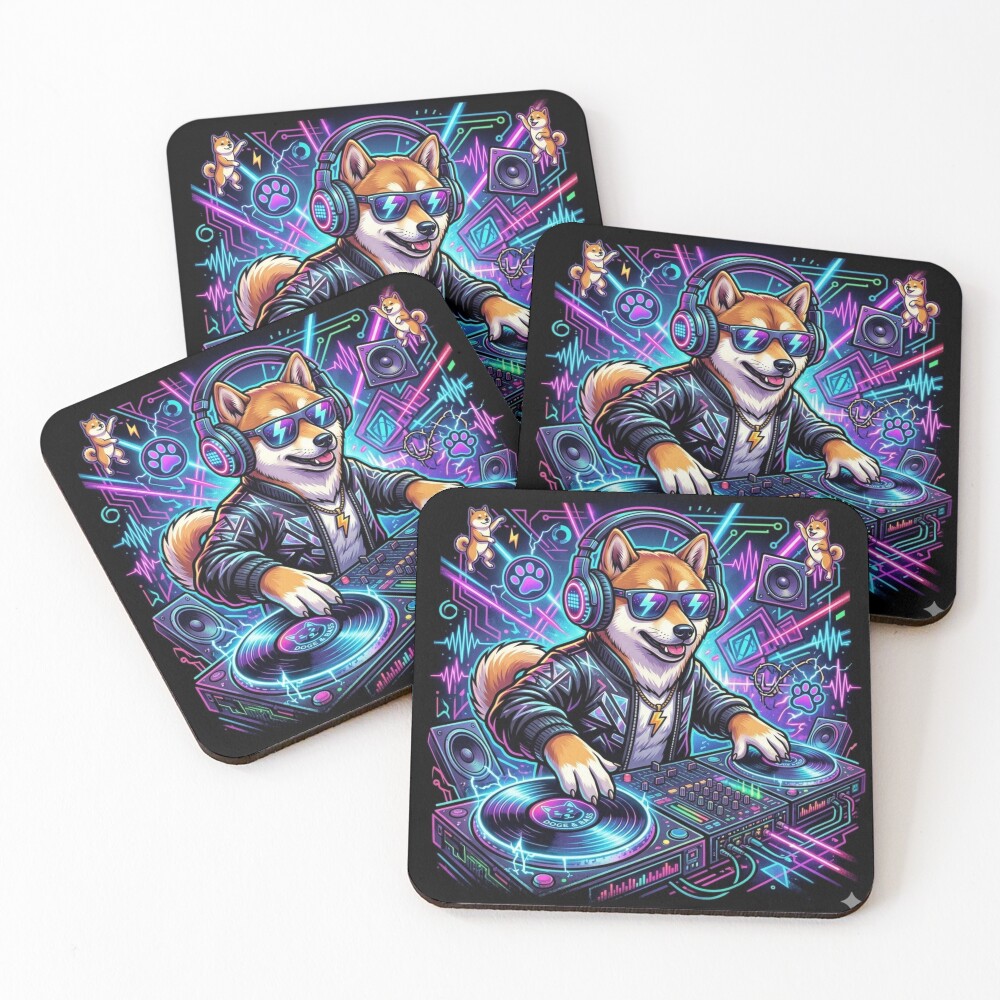Item preview, Coasters (Set of 4) designed and sold by RaveWaveDesign.