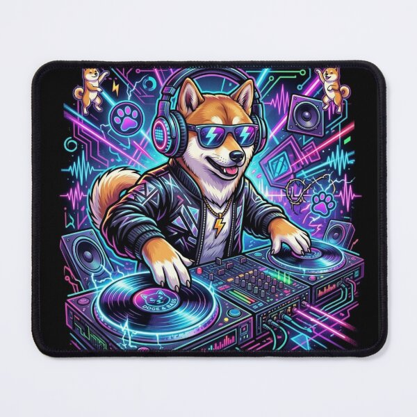 Item preview, Techno doge designed and sold by RaveWaveDesign.