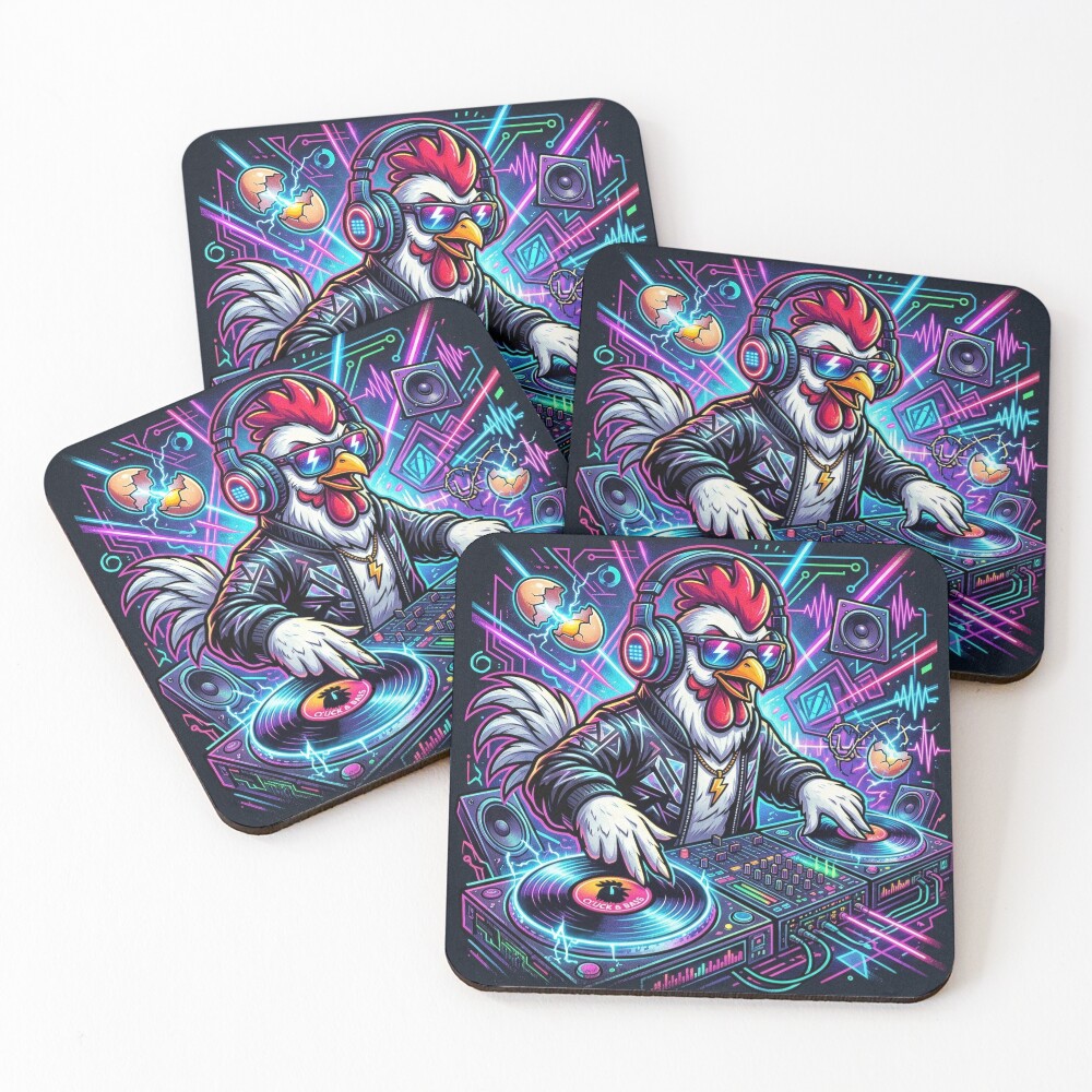 Item preview, Coasters (Set of 4) designed and sold by RaveWaveDesign.