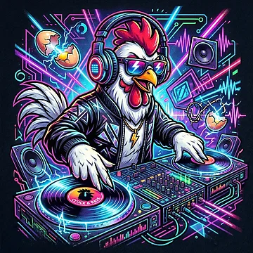 Imagen de la obra Pollo tecno de RaveWaveDesign