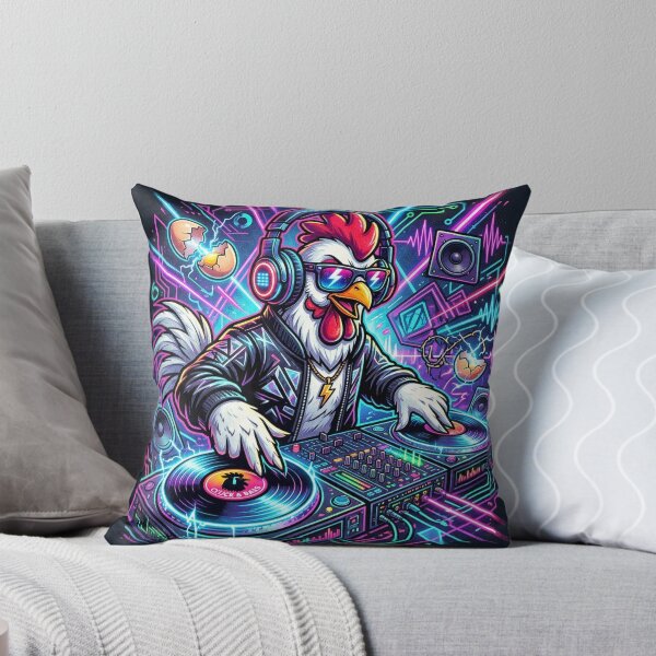 Item preview, Techno chicken designed and sold by RaveWaveDesign.