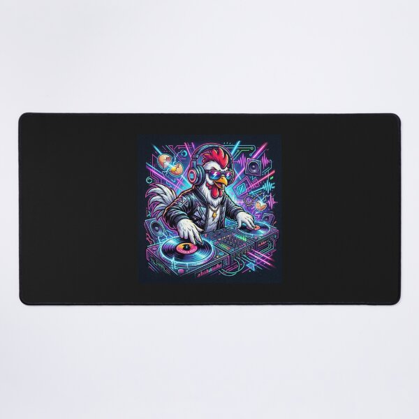 Item preview, Techno chicken designed and sold by RaveWaveDesign.
