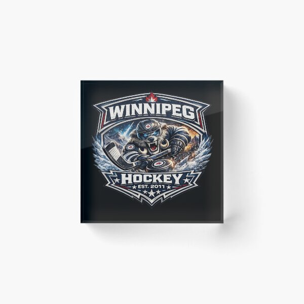 Item preview, Winnipeg Hockey Ice Storm Logo | Northern Hockey Fan Design designed and sold by TKOprintdesigns.