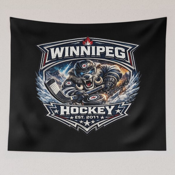 Item preview, Winnipeg Hockey Ice Storm Logo | Northern Hockey Fan Design designed and sold by TKOprintdesigns.