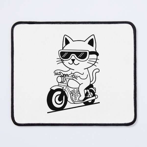 Item preview, Adventure Cat on a Motorcycle designed and sold by MADBULL7.