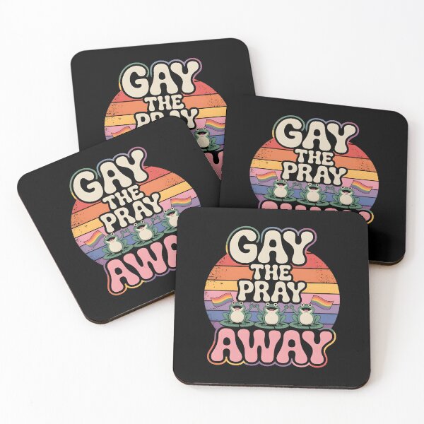 Item preview, Gay the Pray Away Frogs Vintage Pride Rainbow LGBTQ Equality designed and sold by Redgiant87x.