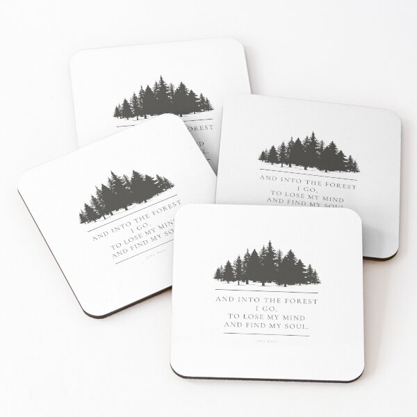 Item preview, And Into The Forest I Go — John Muir Forest Print designed and sold by CairnStudio.