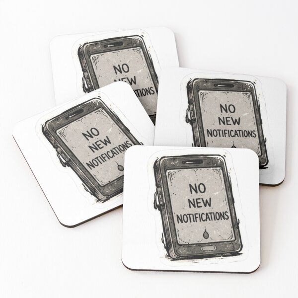 Item preview, No New Notifications Sticker designed and sold by uglyAFstickers.
