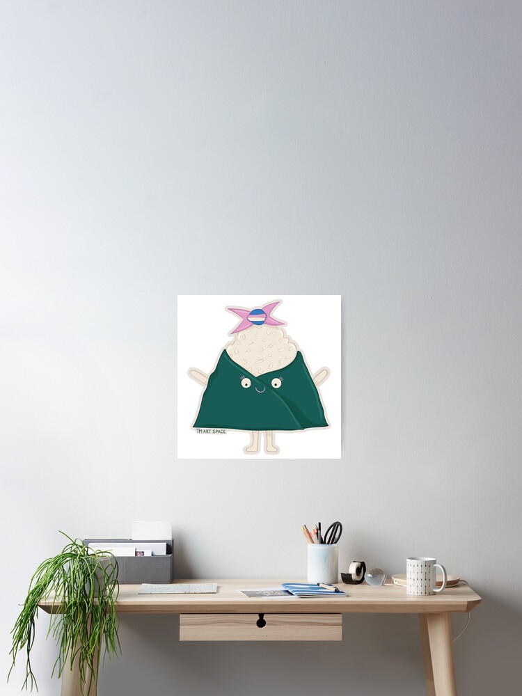 Imagen 2 de 3, Póster con la obra Miss Tuna Onigiri Guy, diseñada y vendida por BluffCreative.