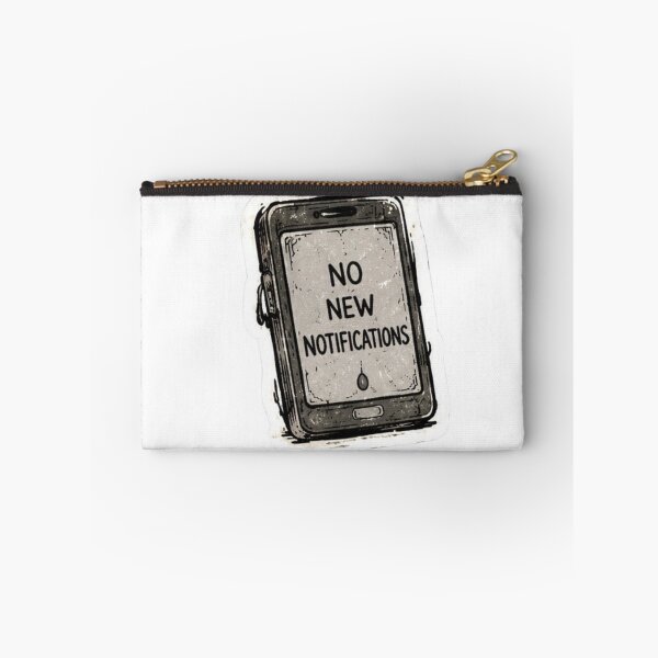 Item preview, No New Notifications Sticker designed and sold by uglyAFstickers.