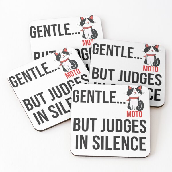 Item preview, Gentle Cat But Judges in Silence Funny Quote – Cute Sarcastic Kitty Design designed and sold by PrintforDesign.