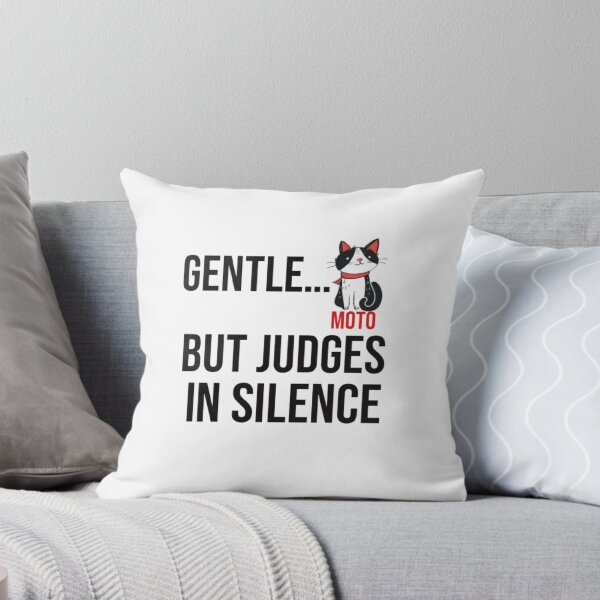 Item preview, Gentle Cat But Judges in Silence Funny Quote – Cute Sarcastic Kitty Design designed and sold by PrintforDesign.