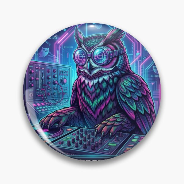Item preview, Owl producer designed and sold by RaveWaveDesign.