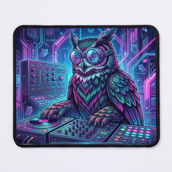 Item preview, Owl producer designed and sold by RaveWaveDesign.