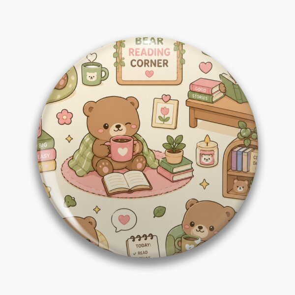 Item preview, Cozy Bear Reading Corner Pattern designed and sold by Soft Berry Studio.