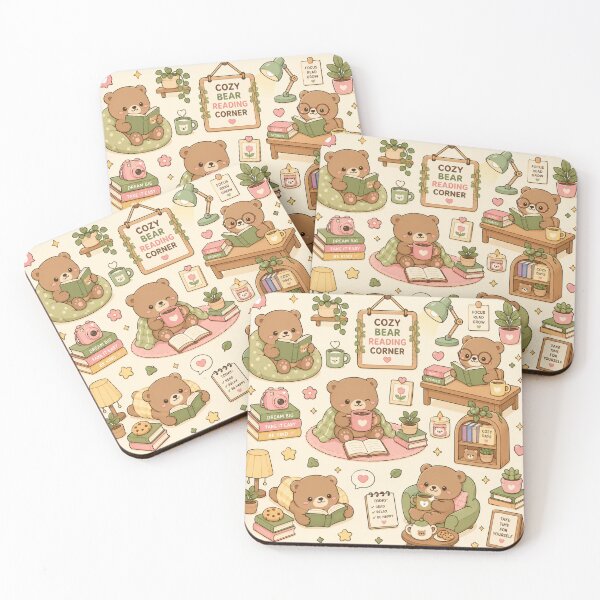 Item preview, Cozy Bear Reading Corner Pattern designed and sold by Soft Berry Studio.