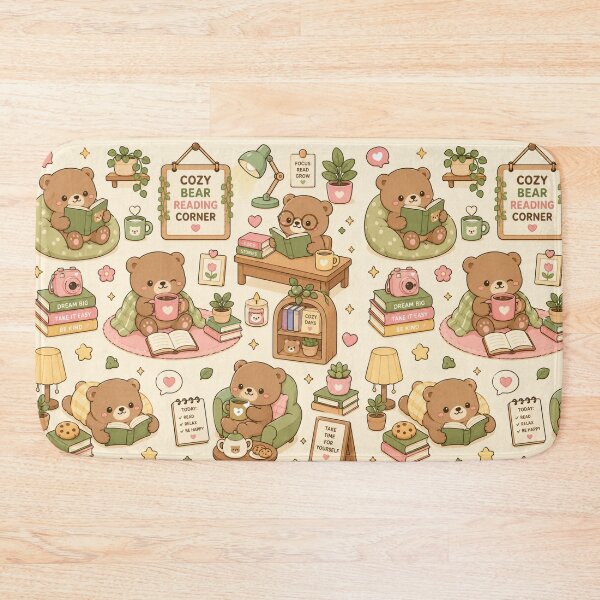 Item preview, Cozy Bear Reading Corner Pattern designed and sold by Soft Berry Studio.