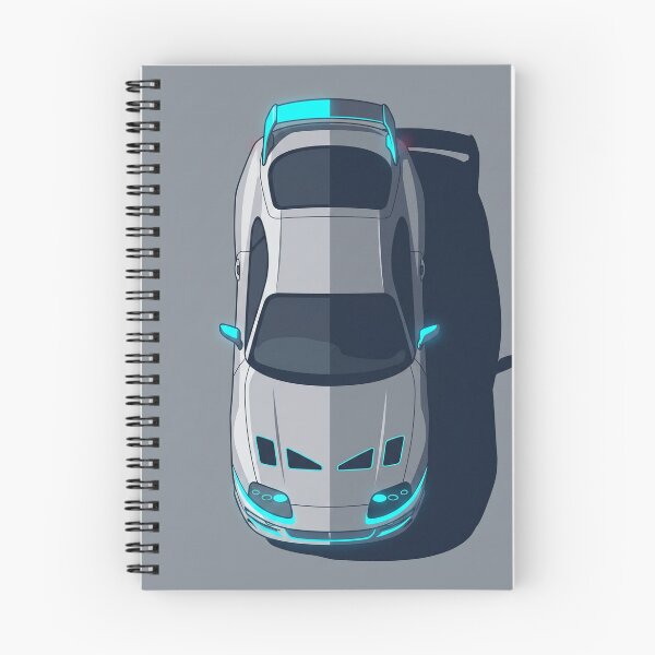 Item preview, Toyota Supra MK4 Cyber Neon Blue Top View Vector Art designed and sold by Motorline44.