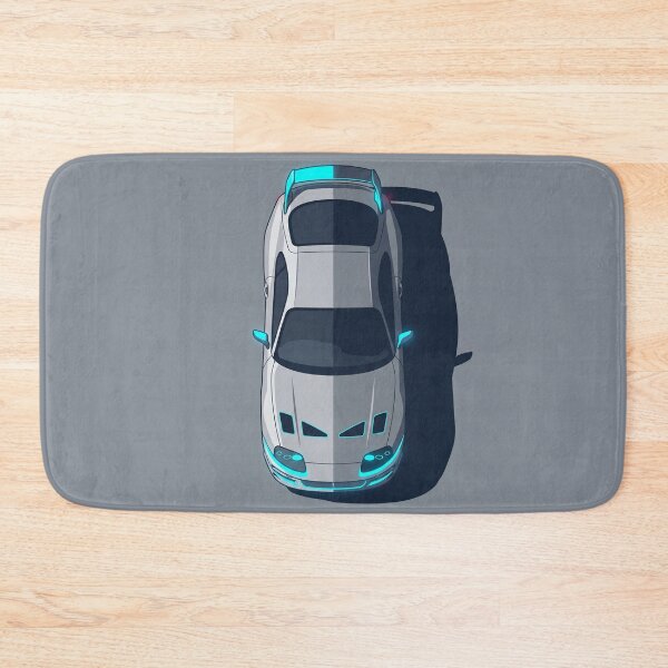 Item preview, Toyota Supra MK4 Cyber Neon Blue Top View Vector Art designed and sold by Motorline44.