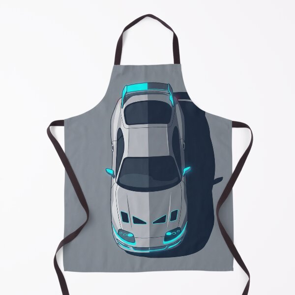 Item preview, Toyota Supra MK4 Cyber Neon Blue Top View Vector Art designed and sold by Motorline44.