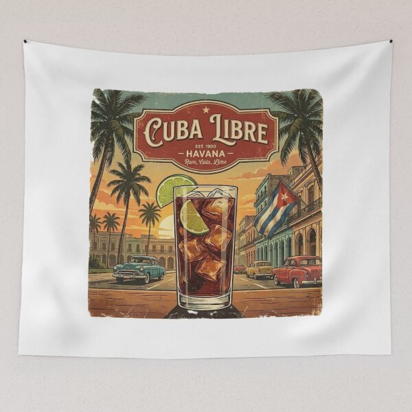 Item preview, Cuba Libre – Vintage Havana Cocktail Art designed and sold by VladisWorld.