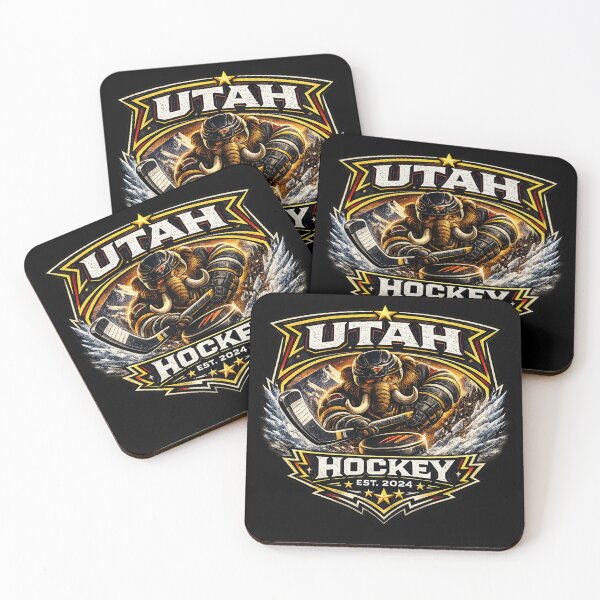 Item preview, Utah Hockey Mammoth Style Crest | Mountain Ice Hockey Logo designed and sold by TKOprintdesigns.