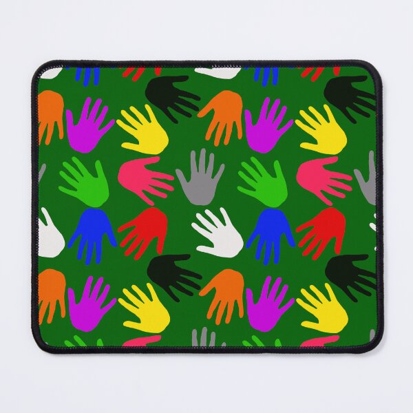 Item preview, Green Colorful Handprints Pattern Design designed and sold by PatternTitan.