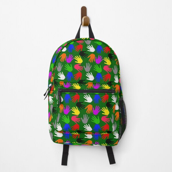 Item preview, Green Colorful Handprints Pattern Design designed and sold by PatternTitan.