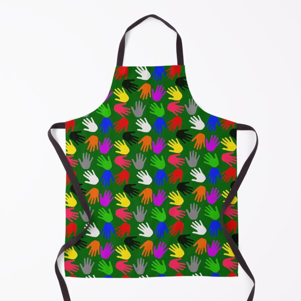 Item preview, Green Colorful Handprints Pattern Design designed and sold by PatternTitan.