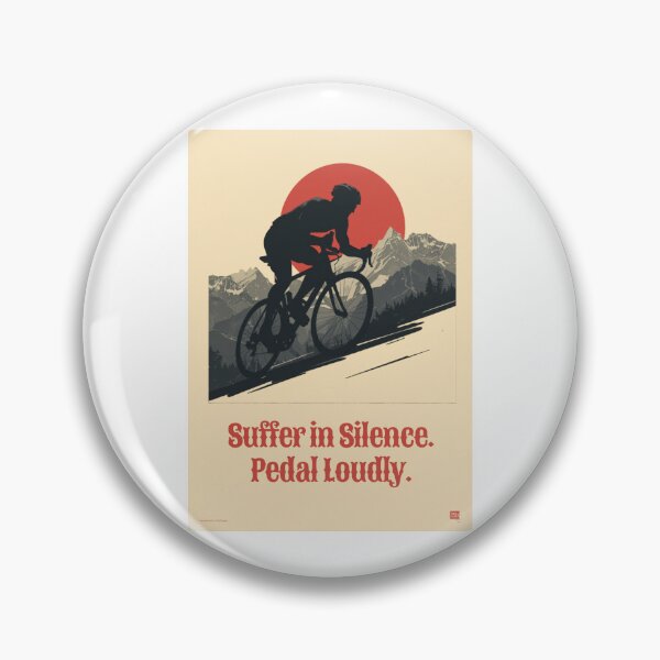 Item preview, Suffer In Silence Pedal Loudly Retro Cycling Vintage Race Design designed and sold by jojodebondy.