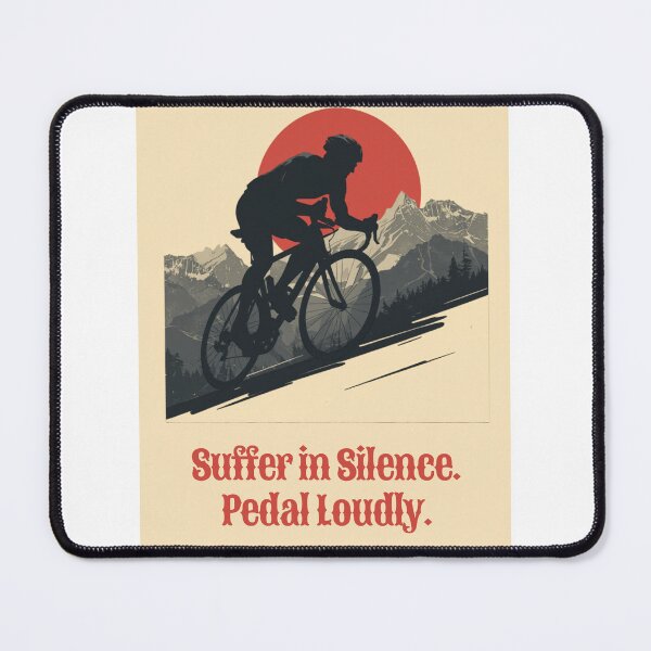 Item preview, Suffer In Silence Pedal Loudly Retro Cycling Vintage Race Design designed and sold by jojodebondy.