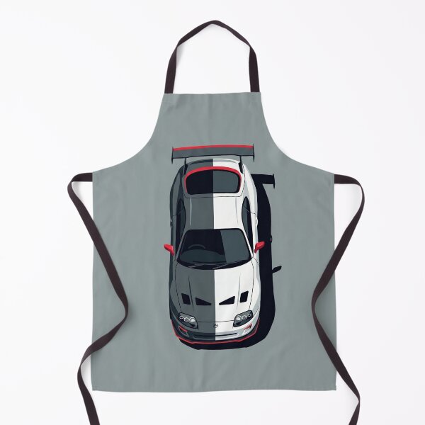 Item preview, Toyota Supra MK4 Orange JDM Classic Top View Vector Art designed and sold by Motorline44.