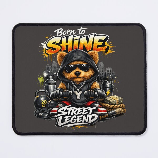 Item preview, Yorkie Street Legend – Born to Shine Urban Graffiti Design designed and sold by Yorkie Magic Studio .