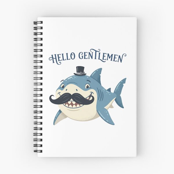 Item preview, Dapper Gentleman Great White Shark Handlebar Moustache designed and sold by DuckOddity.