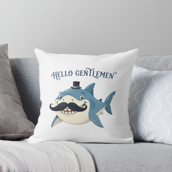 Item preview, Dapper Gentleman Great White Shark Handlebar Moustache designed and sold by DuckOddity.