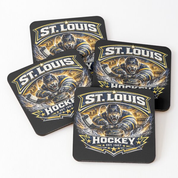Item preview, St. Louis Hockey Blues Inspired Crest | Blue Hockey Fan Art designed and sold by TKOprintdesigns.
