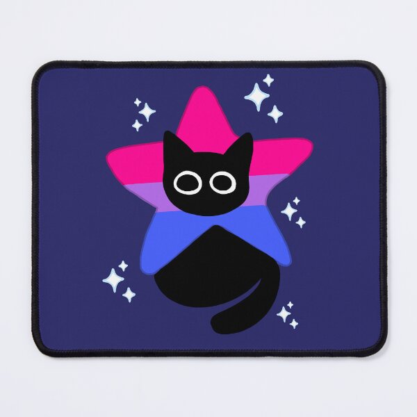 Item preview, Bisexual Cosmic Star Cat | Cute Pride Space Mascot designed and sold by AuntieHanHan.