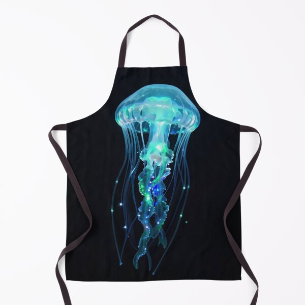 Item preview, Bioluminescent Jellyfish Neon Glowing Sea Life Art designed and sold by Shape-Forge.